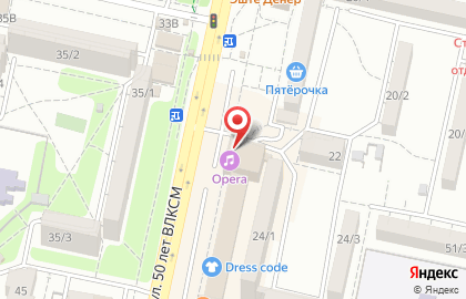 Опера на улице 50 лет ВЛКСМ на карте