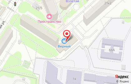 Универсам Верный в Москве на карте
