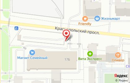 Автостоянка в Челябинске на карте