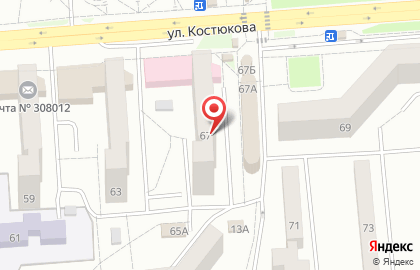 Сельский дворик на улице Костюкова на карте