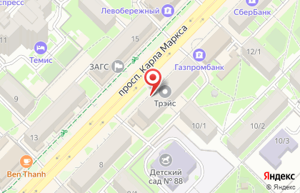 Оптово-розничная сеть магазинов Планета Обои на проспекте Карла Маркса на карте