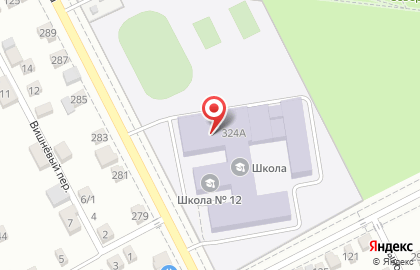 Средняя общеобразовательная школа №12 в на Славянск-на-Кубанях на карте