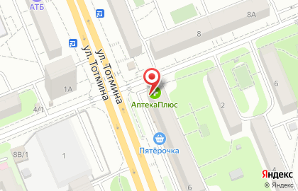 Салон оптики КрасВита в Октябрьском районе на карте