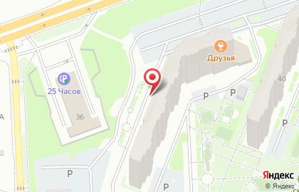 Яблони на Караульной улице на карте
