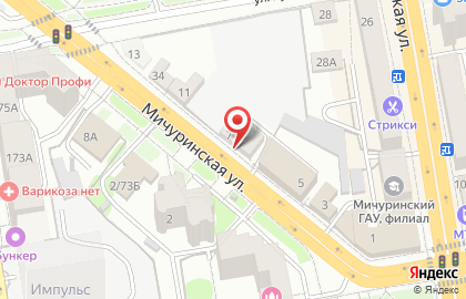 Компания Эффективные технологии на Мичуринской улице на карте