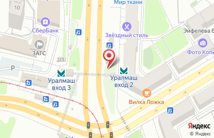 Екатеринбургский мясокомбинат на проспекте Космонавтов на карте