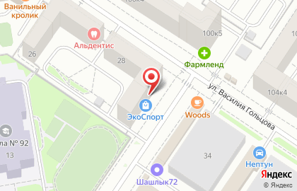 Магазин товаров для офиса А мастер на улице Василия Гольцова на карте