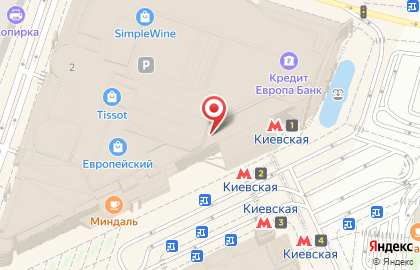 Ресторан Marketplace на площади Киевского Вокзала на карте