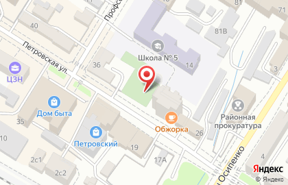 Интерьер на Петровской улице на карте