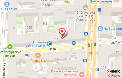 Табачная лавка в Центральном районе на карте