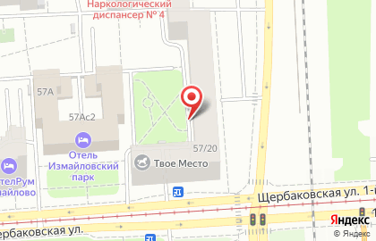Орион на Щербаковской улице на карте