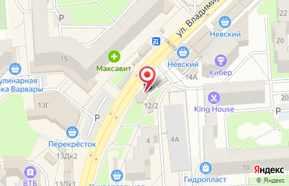 Магазин Детский дворик на улице Владимира Невского на карте