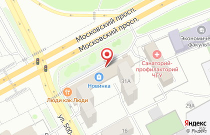 Универсам Пятёрочка на Московском проспекте на карте