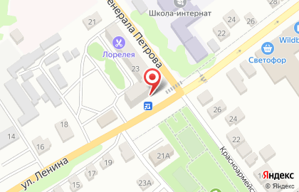 Продуктовый магазин в Брянске на карте