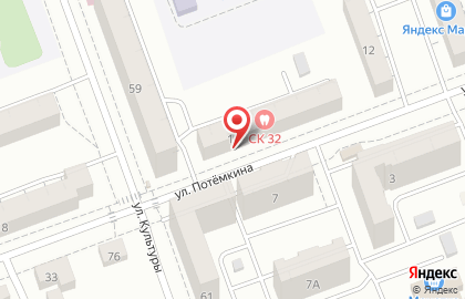 Стоматологическая клиника ск 32 в Калининском районе на карте