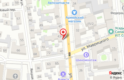 Дворец творчества детей и молодежи в Центральном районе на карте
