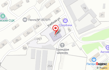 Детский сад №31 на Учебной улице на карте