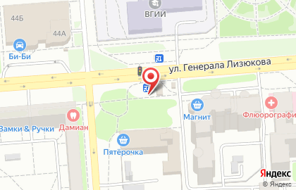 Ван на улице Генерала Лизюкова на карте
