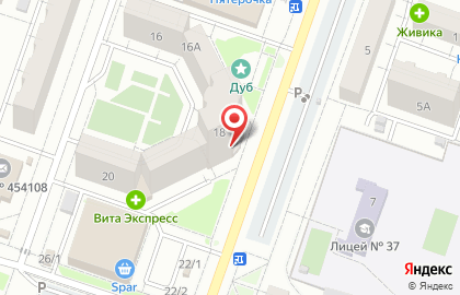 Магазин Монетка в Челябинске на карте