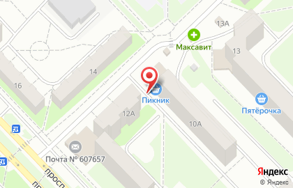 Продуктовый магазин Пикник на проспекте Капитана Рачкова на карте