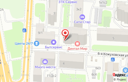 Добрая аптека на 6-й Кожуховской улице на карте