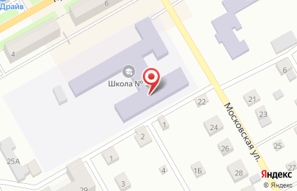 Средняя общеобразовательная школа №5 на Московской улице на карте