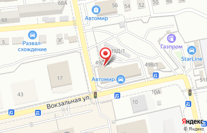 Шинсервис в Астрахани на карте