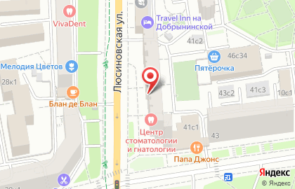 Министерство на Люсиновской улице на карте