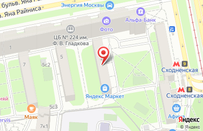 Услуги мастера по ремонту мебели на бульваре Яна Райниса на карте