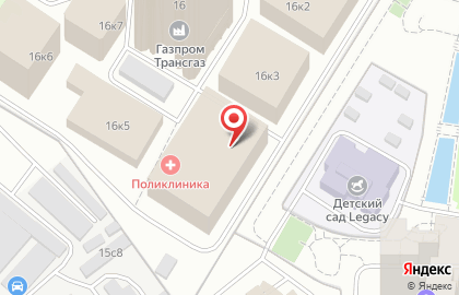 Отраслевой клинико-диагностический центр Газпром на улице Намёткина на карте