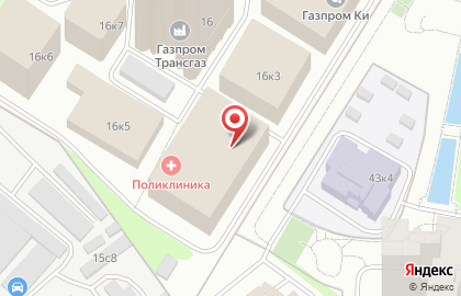 Газпром в Москве на карте