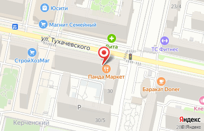 Магазин разливного пива Михайловская Пивоварня на улице Тухачевского на карте