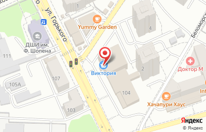 Магазин японской кухни Море и суши на улице Горького на карте