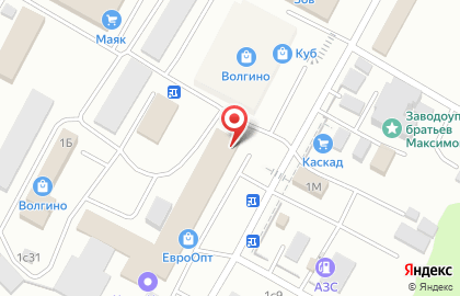 Торговая компания Евролаки в Советском районе на карте