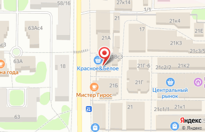Автобаня на улице Ленина на карте
