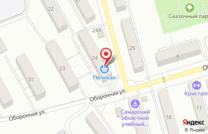 Супермаркет Пеликан в Жигулёвске на карте