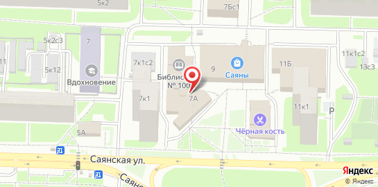 Логопедический центр Сонор Саянский на Новогиреево на карте