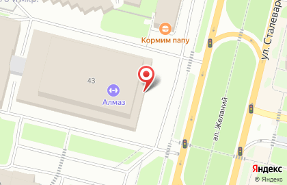 Спортивно-концертный зал Алмаз на карте