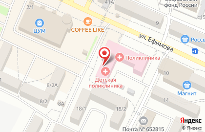 Больница Осинниковская городская больница в Кузнецком районе на карте