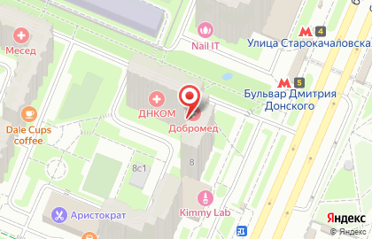 ОАО Петрокоммерц Банк на бульваре Дмитрия Донского на карте
