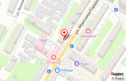 Пекарня Мельница на улице Максима Горького на карте