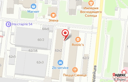 СТО CarPaint на площади Сибиряков-Гвардейцев на карте
