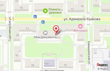 Продуктовый магазин Мечта на улице Адмирала Ушакова на карте