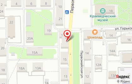 Молодежный центр Ровесник на Первомайской улице на карте