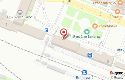 Банкомат ВТБ в Вологде на карте