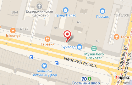 Салон элитной бижутерии Swarovski на Невском проспекте на карте