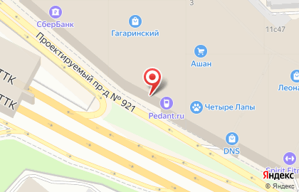 Сеть линзоматов Визор на Ленинском проспекте на карте