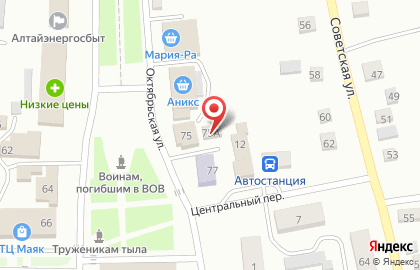 Мастерская по ремонту автомобилей на улице Ленина на карте