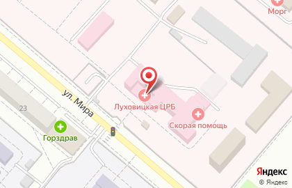 Луховицкая центральная районная больница на карте
