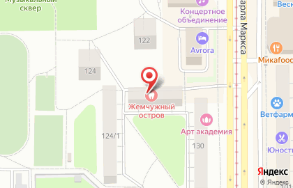 Продуктовый магазин в Челябинске на карте